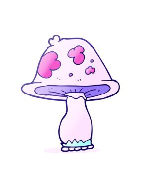 Serbest çizim mantarının hareketli animasyonunu oynat