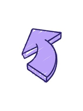 starburst effect animation of Arrow Chalk Drawing