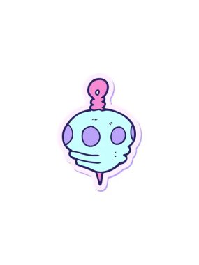 Bir karikatür Noel dekorasyonunun gösterişli satış animasyonu