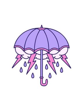 Bir şemsiye tasarımının hareketli görüntüsü