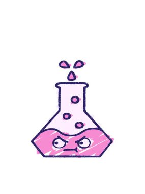 Bilim Deneyi Tebeşir Çiziminin hareketli animasyonu