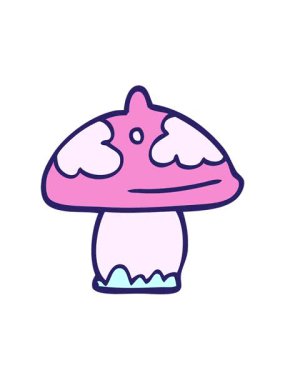 Mantar dizaynının titreşimli animasyonu