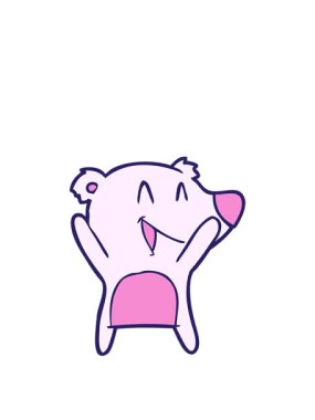 Gülen kutup ayısı çiziminin animasyonunu genişletiyor