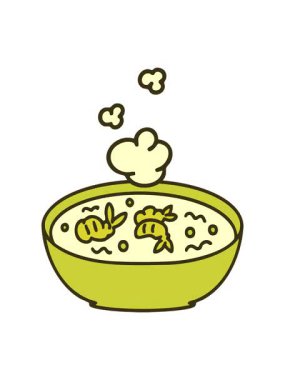 Buharda pişen sıcak Japon karidesinin renk değişimi.