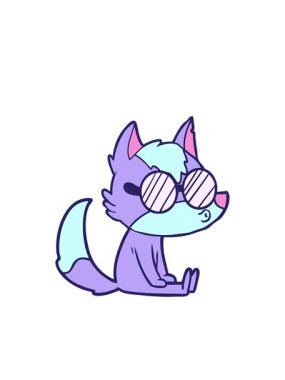 Yanıp sönen radyal çizgiler Kurt ıslığının animasyonu