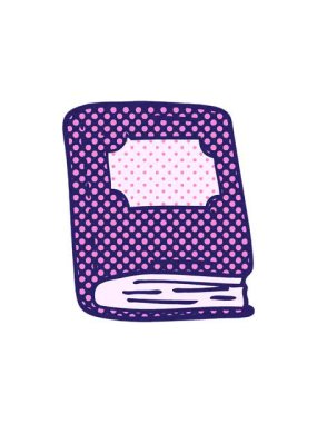 Karikatür karalamalarının basınçlı animasyonu. Eski deri kitap.