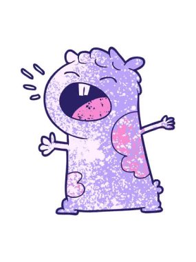 Gerbil çiziminin hareketli animasyonu