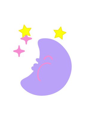 dönen yıldızlar karikatür ay ve yıldızların animasyonu