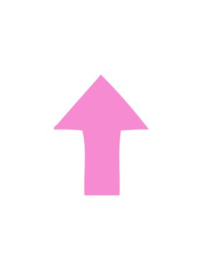 Noktalı bir okun düz renk retro çizgi filminin bölünme etkisi canlandırması