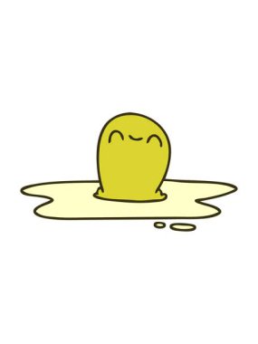 Kızarmış yumurtanın rengini değiştiren çizgi film.