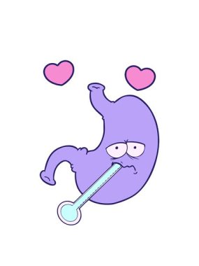 Karikatürün dönen kalpleri mideyi bozar.