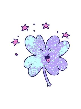 Titrek hareketli dört yapraklı yonca animasyonu