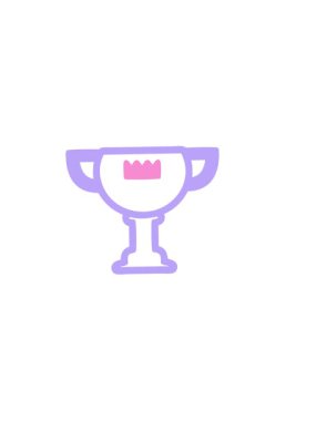 Ödül sembolü simgesinin yatay titreşimli animasyonu