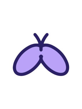 Basit ama sevimli el çizimi kelebeğin parlak ışık efekti