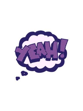 Evet serbest çizim düşünce baloncuğu çizgi filminin animasyonu