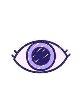 Göz Sembol Tebeşiri Çiziminin yükselişi ve yüzdürülmesi