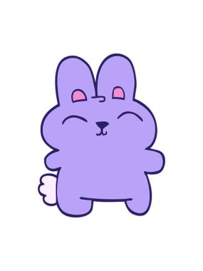 Parlak ışık efekti çizgi film animasyonu Gri Tavşan