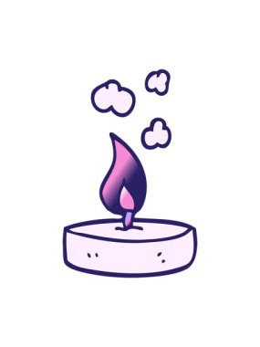 karikatür karikatürünün animasyonunu bob ve duraklat küçük mum