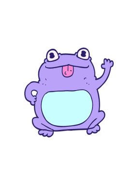 İlgi çekici kurbağa çizimi