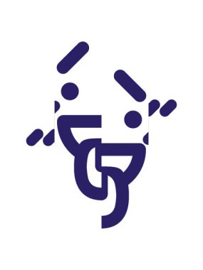 Utanç verici bir yüz simgesinin bölünmüş hareket canlandırması