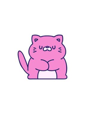 sales flash animation of cartoon of cute little cat