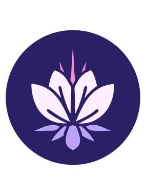 Bir nilüfer çiçeğinin dövmesel görüntüsünün titreyen hareketi.