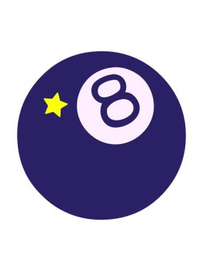 Parlayan yıldızlar, geleneksel 8 top şeklinde dövme animasyonunu etkiler.