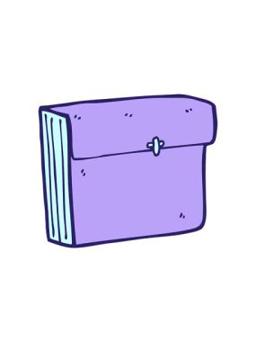 Çizgi film iş dosyalarının dönen hareket animasyonu