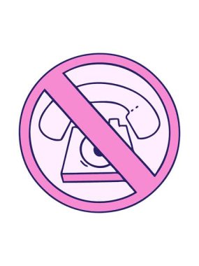 Telefona izin verilmeyen şirin çizgi filmin hareketli animasyonuna işaret