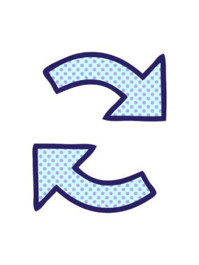 Bir geri dönüşüm okunun çizgi roman tarzı çizgi filminin efekt animasyonunu göster