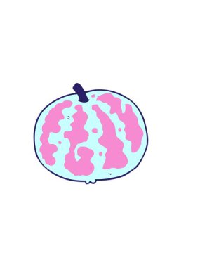 Çizgi film kavununun yatay titreşimli animasyonu