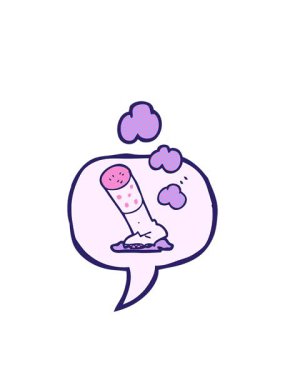 El yazması çizgi roman konuşma balonu çizgi film sigara animasyonunun yanıp sönen radyal çizgileri