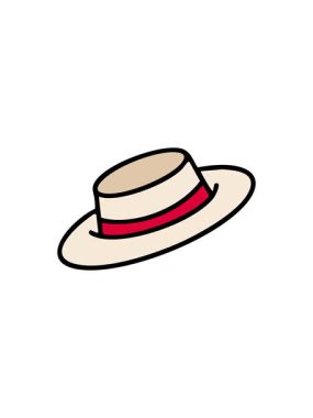 Geleneksel Brezilya şapkasının satış animasyonu