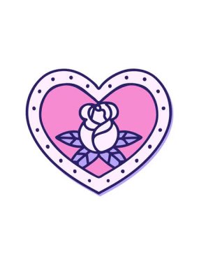 Dövmeli kalbin hareketli animasyonu