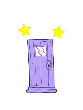 dönen yıldızlar çizgi film kapısının animasyonu