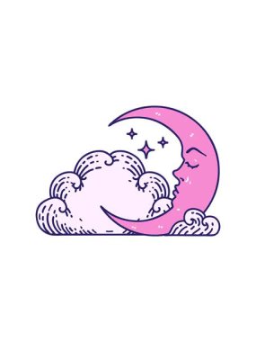 Hilal ve bulutların ikonik dövme şeklindeki görüntüsü dikkat çekici.