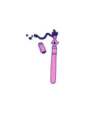 karikatür karikatür dolmakalemin yıldız patlaması etkisi animasyonu