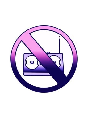 Radyosuz karikatür gradyan ışık efekti animasyonu