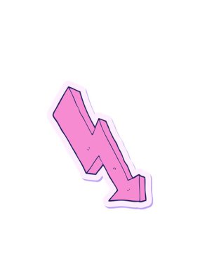 Bir çizgi film okunun eğilim aşağı çizgi film etiketinin yanıp sönen radyal çizgileri