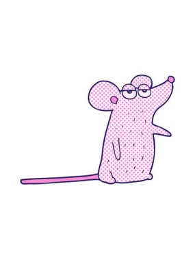 Çizgi film faresinin hareketli animasyonunu oynat