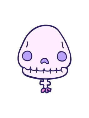 Cadılar Bayramı kafatasının canlandırma efektini göster