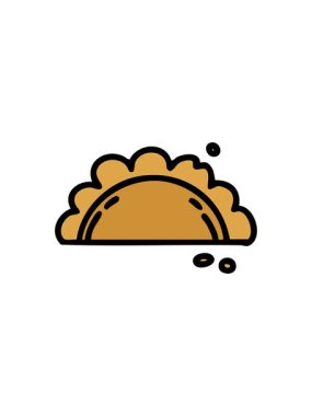 Geleneksel Brezilya Fogazza pastasının çizgi filminin yıldız patlaması etkisi animasyonu