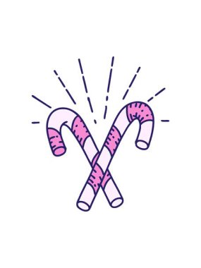 baston şekerlemelerin hareketli baskısına