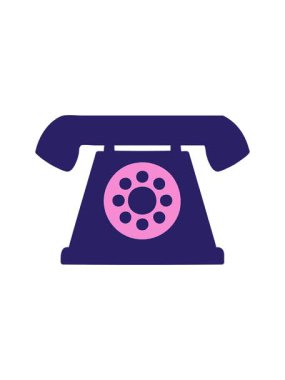 Eski tarz telefon karikatürünün basınçlı animasyonu