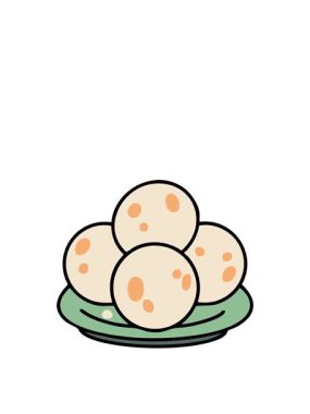 Pao de queijo geleneksel Brezilya peynirli ekmeğinin zıplama hareketi