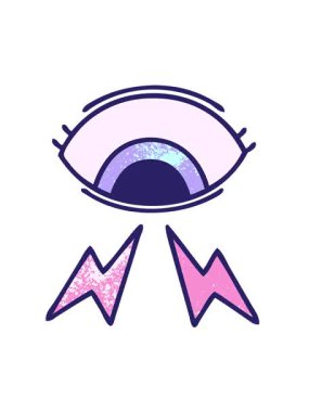 Mistik bir gözün eski grunge dokusunun titreşimli hareketli animasyonu