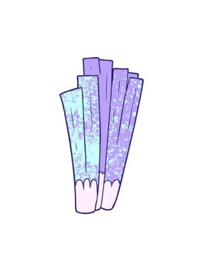 Çizgi film pırasalarının dönen hareket animasyonu