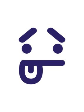 Belirsiz yüz simgesinin dönen hareket canlandırması