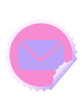 Kağıt zarfın karikatürünün efekt efektini göster