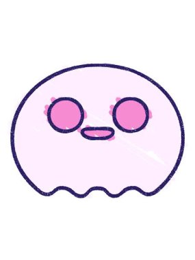 Şirin Hayalet Tebeşiri 'nin titreyen animasyonu